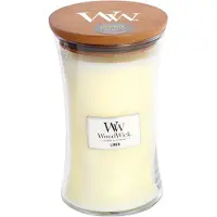 Woodwick Linen bougie parfumée avec mèche en bois 609.5 g