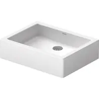 Duravit Vasque à poser VERO o ÜL HLB 50x38cm geschli o Hahnloch weiss (blanc) (380 mm, 500 mm)