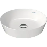 Duravit Vasque à poser CAPE COD o ÜL sans plage de robinetterie d= 430mm blanc (430 mm, 430 mm)