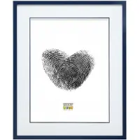 Deknudt Cadre photo bleu avec passe-partout 13x18 S43AM6