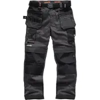 Scruffs & Tramps Pantalon de travail avec poches holster "Pro Flex", anthracite taille 94 long