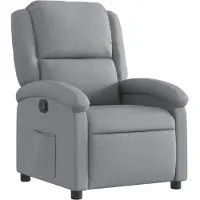vidaXL Fauteuil inclinable Gris clair Tissu