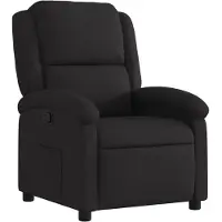 vidaXL Fauteuil relax noir tissu