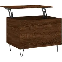 vidaXL Table basse marron imitation chêne 60x44,5x45 cm Bois composite