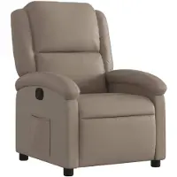 vidaXL Fauteuil relax cappuccino brun similicuir