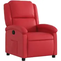 vidaXL Fauteuil relax rouge similicuir