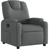 vidaXL Fauteuil relax gris foncé Tissu