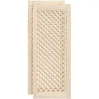 vidaXL Portes d'armoires en treillis 2 pcs 39,5x99 cm pin massif