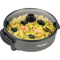 Bestron Casserole électrique de fête AHP1500Z 1500 W Gris