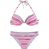 Venice beach Bikini opal / gris / cyclamen / rose clair