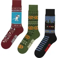 Jimmy Lion Winter In The City Crew Socks 3 Pairs Multicolore EU 41-46