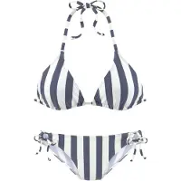 Venice beach Bikini bleu marine / blanc