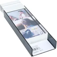 Deknudt Cadre bloc transparent avec dos noir 5x15 S58SF2
