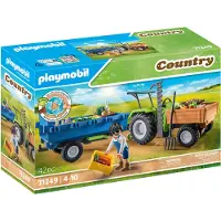Playmobil Tracteur Avec Remorque