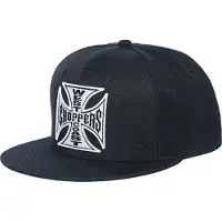 West Coast Choppers Og Classic Flat Cap Noir