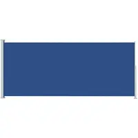 The Living Store Store latéral extensible 180x500 cm bleu
