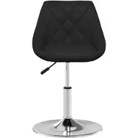 The Living Store Tabouret de bar noir similicuir