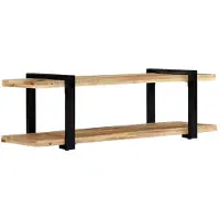 The Living Store Meuble TV 130 x 40 x 40 cm bois massif Mango