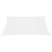 The Living Store Voile d'ombrage en tissu Oxford Rectangulaire 2x3,5 m Blanc