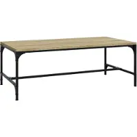 The Living Store Table basse Chêne Sonoma 100x50x35 cm Bois composite