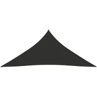 The Living Store Voile d'ombrage Oxford Tissu Triangulaire 4,5x4,5x4,5 m Anthracite