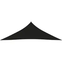 The Living Store Voile d'ombrage Oxford Tissu Triangulaire 5x5x6 m Noir
