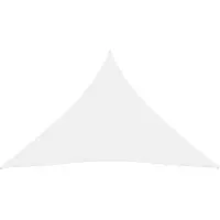 The Living Store Voile d'ombrage Oxford Tissu Triangulaire 6x6x6 m Blanc