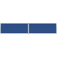 The Living Store Store latéral extensible bleu 200x1000 cm