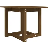 The Living Store Table basse marron miel 50x50x45 cm pin massif