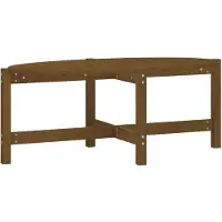 The Living Store Table basse marron miel 118x63x45 cm pin massif