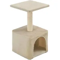 The Living Store Arbre à chat Sisal 55 cm Beige