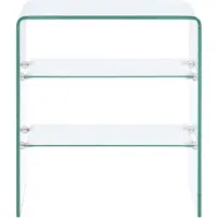 The Living Store Couchtisch 50x40x56 cm Heart Glass