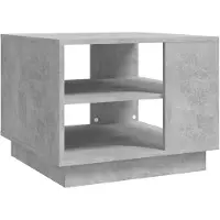The Living Store Table basse gris béton 55x55x43 cm Bois composite