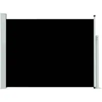 The Living Store Store latéral extensible 140×500 cm Noir