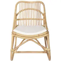 The Living Store Chaise en rotin lin