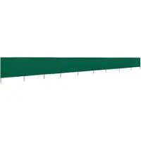 The Living Store 9 pièces tissu brise-vent 1200 x 160 cm vert