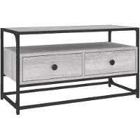 The Living Store Armoire TV Gris Sonoma 80x35x45 cm Bois composite