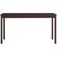 The Living Store Table à manger Marron foncé 140 x 70 x 73 cm Bois de pin