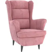 The Living Store fauteuil en velours rose