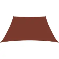 The Living Store Voile d'ombrage Oxford-Tissu trapézoïdal 2/4x3 m Terracotta