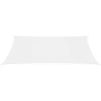 The Living Store Voile d'ombrage tissu Oxford rectangulaire 4x7 m blanc