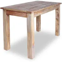 The Living Store Table de salle à manger en bois massif recyclé 120 x 60 x 77 cm