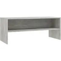 The Living Store Armoire TV gris béton 100x40x40 cm Bois composite