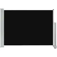 The Living Store Store latéral extensible 80×300 cm Noir