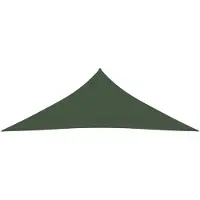 The Living Store Voile d'ombrage 160 g/m² vert foncé 4,5x4,5x4,5 m HDPE