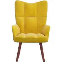 The Living Store Relaxsessel Senfgelb Samt