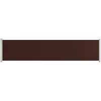 The Living Store Store latéral extensible 140x600 cm Marron