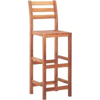 The Living Store Tabourets de bar 4 pcs. Bois massif d'acacia