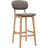 The Living Store Tabouret de bar 2 pcs. Tissu taupe
