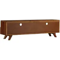 The Living Store Armoire TV Vieux bois massif 140x30x40 cm